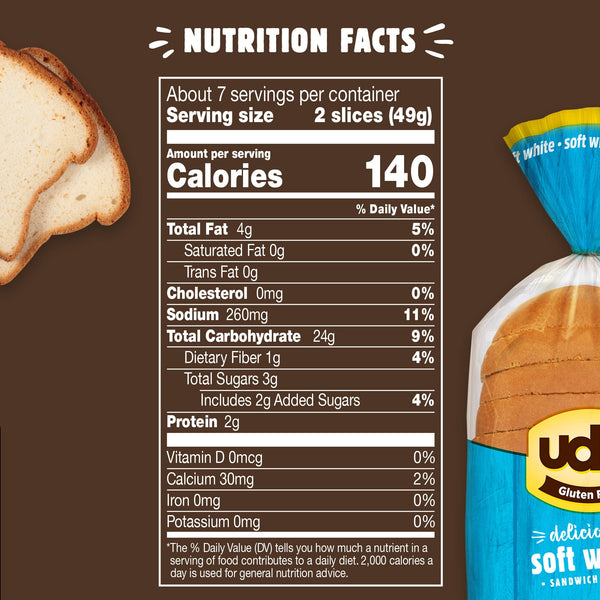 Udi's Soft White Bread 18 Oz. - 4