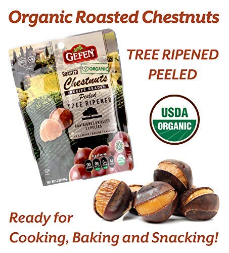 Gefen 5.2 oz. Organic Roasted Peeled Chestnuts [Case of 12] - 3