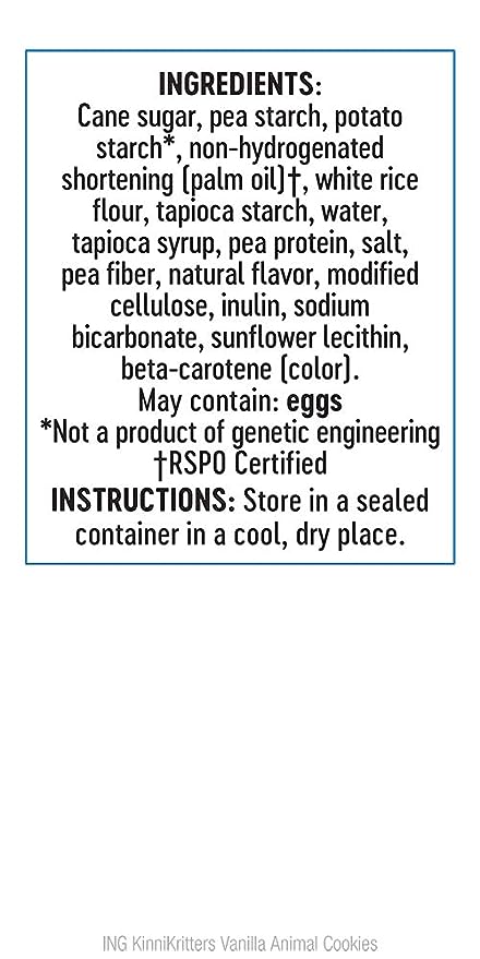 Kinnikinnick KinniKritters Animal Cookies Vanilla - 3