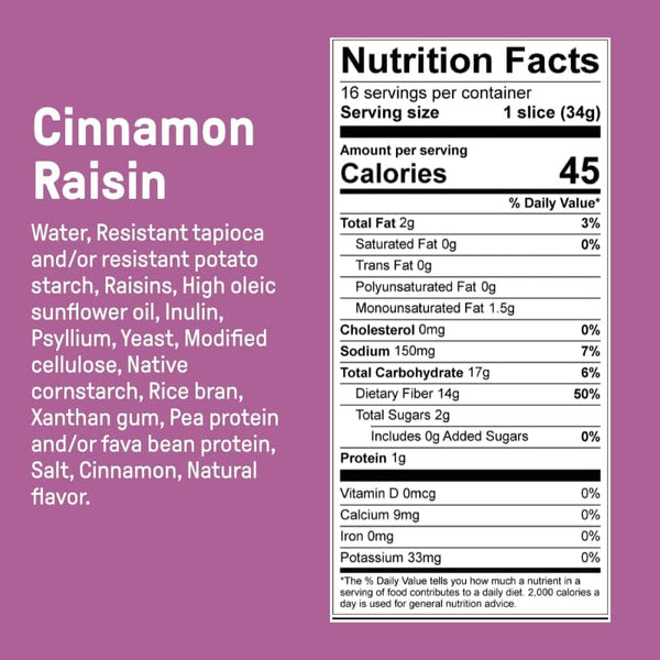 Carbonaut Gluten Free Cinnamon Raisin Bread - 3
