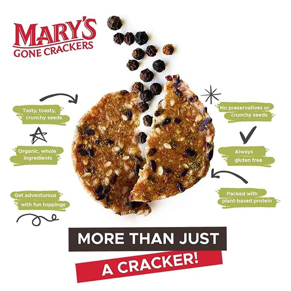 Mary's Gone Crackers, Black Pepper (Case of 6) - 4