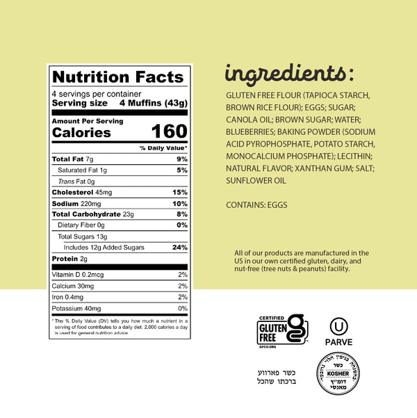 Katz Blueberry Muffin Snacks - 4