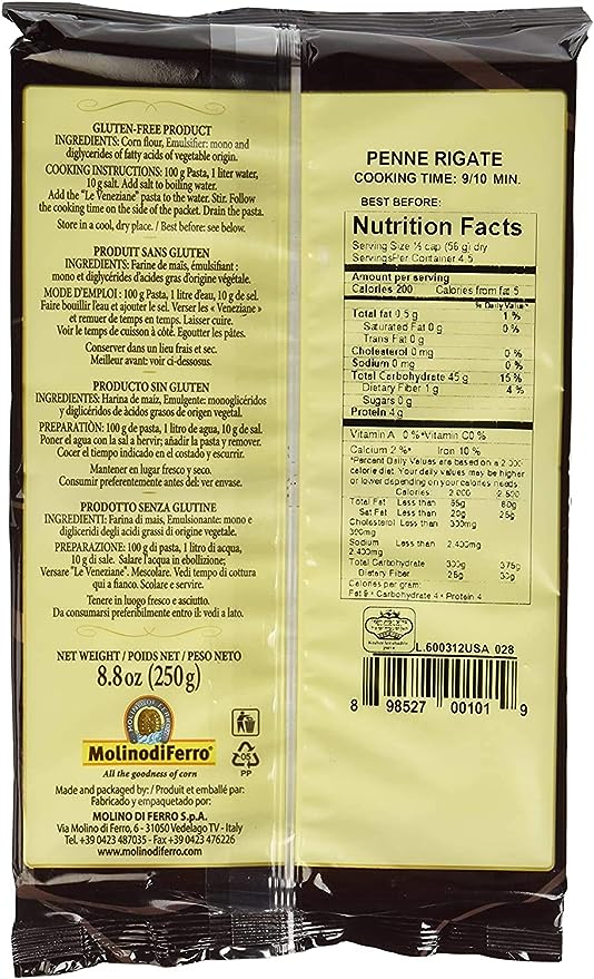 Le Veneziane Corn Pasta Penne Rigate - 2