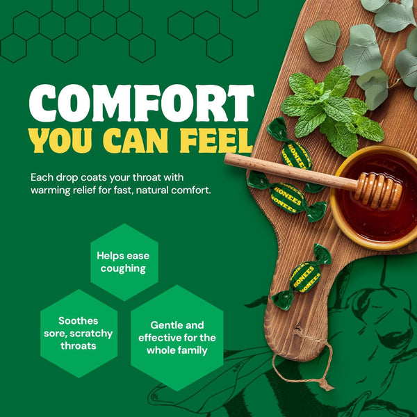 Honees Menthol Eucalyptus Drops - 4