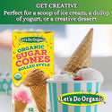 Let's Do Organic Sugar Ice Cream Cones - 5