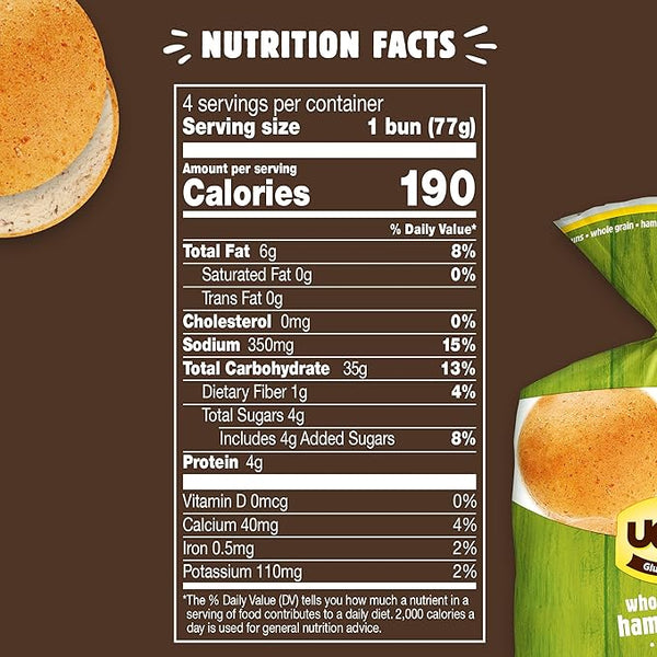 Udi's Whole Grain Hamburger Buns - 4