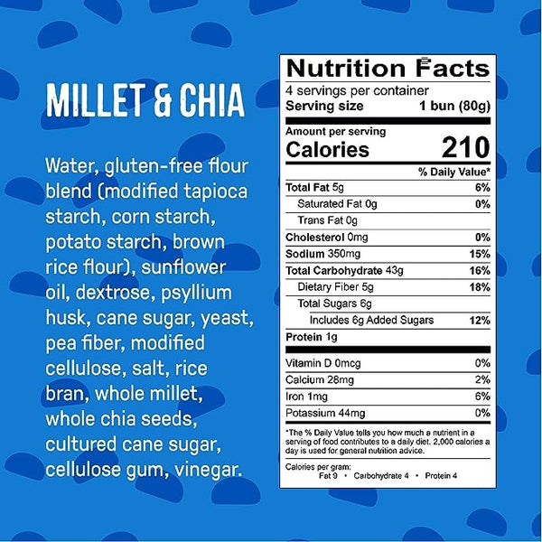 Little Northern Bakehouse Burger Buns, Millet & Chia - 2
