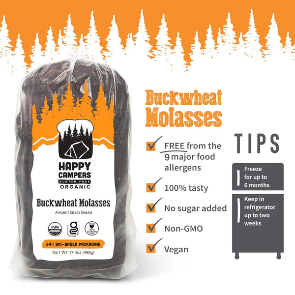 Happy Campers Gluten Free Buckwheat Molasses Bread - 3