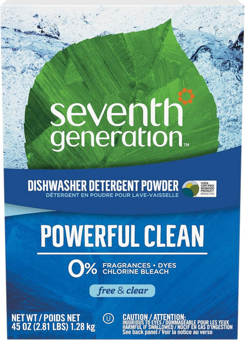 Seventh Generation Dishwashing Detergent Powder, Free & Clear