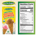 Let's Do Organic Sugar Ice Cream Cones - 2