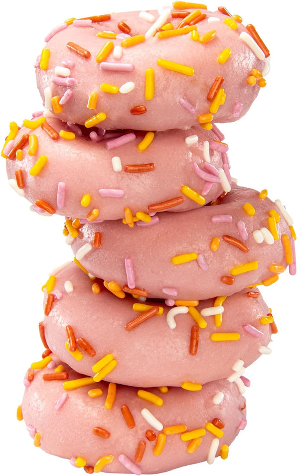 Katz Strawberry Frosted Sprinkle Mini Donuts - 5