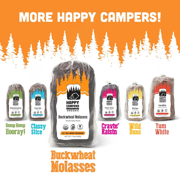 Happy Campers Gluten Free Buckwheat Molasses Bread - 8