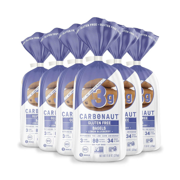 Carbonaut Gluten Free Lemon Blueberry Bagels - 9