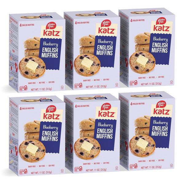 Katz Blueberry English Muffins - 6