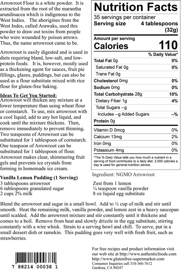 Authentic Foods Arrowroot Flour - 2
