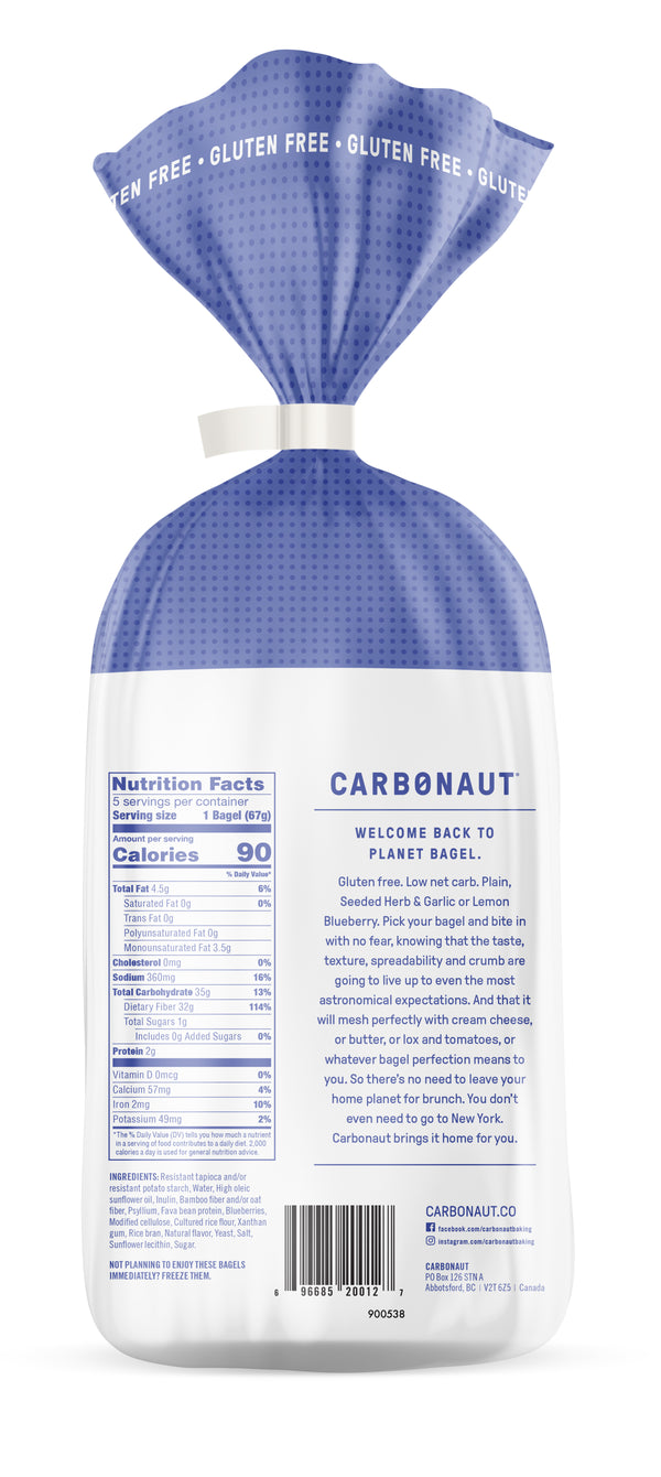 Carbonaut Gluten Free Lemon Blueberry Bagels - 2