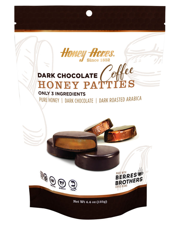 Honey Acres Dark Chocolate COFFEE Chocolate Truffles Honey Patties - 1