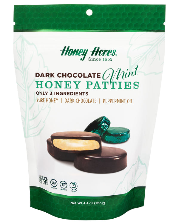 Honey Acres Dark Chocolate MINT Chocolate Truffles Honey Patties - 1