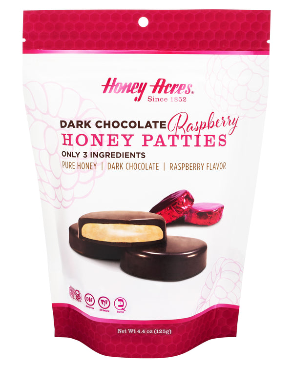 Honey Acres Dark Chocolate RAPSBERRY Chocolate Truffle Honey Patties - 1