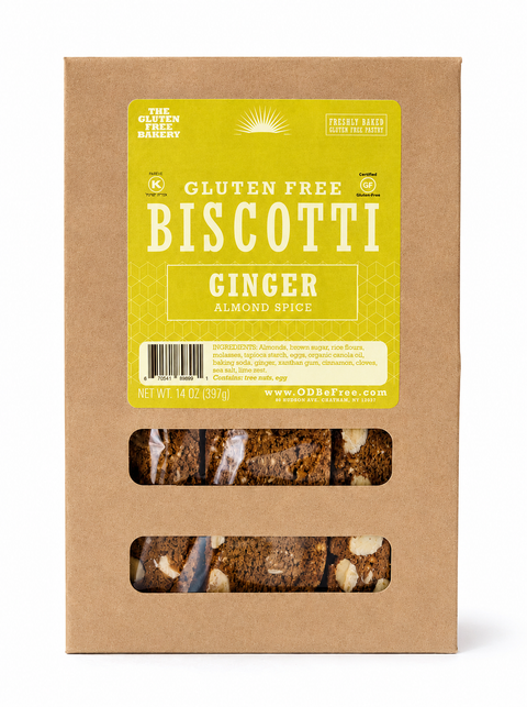 The Gluten Free Bakery Ginger Almond Biscotti