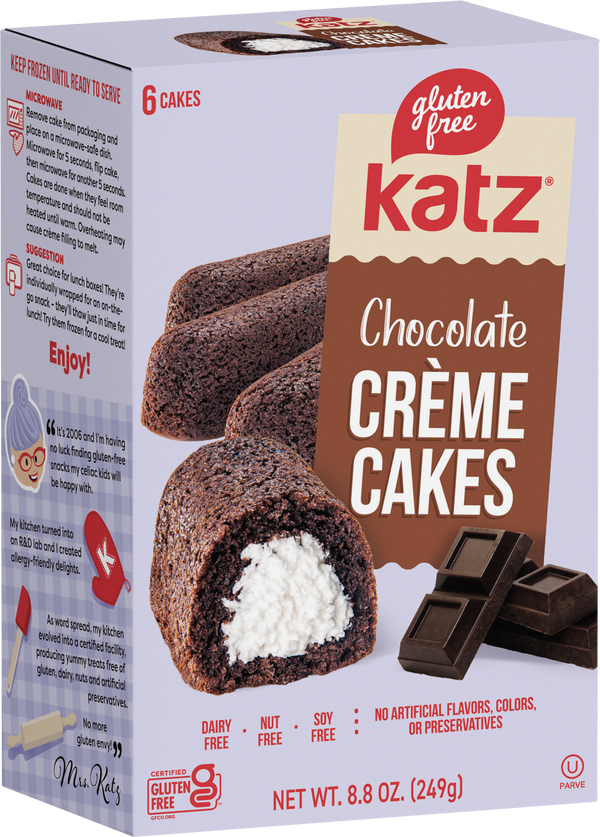 Katz Gluten Free Heavenly Creme Cakes, Chocolate - 1