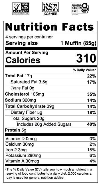 O'Doughs Muffins, Double Chocolate - 2