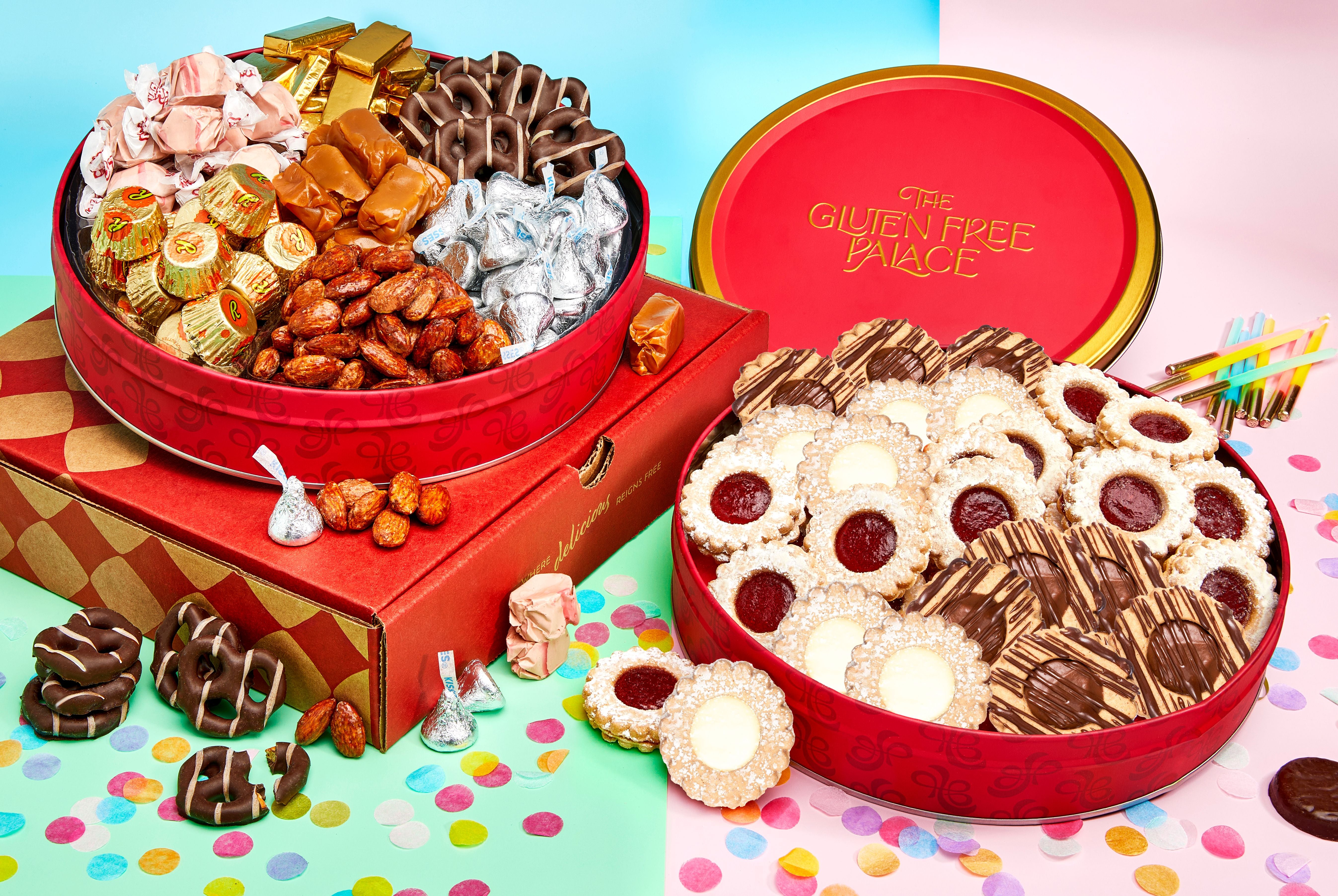 Gluten Free Palace Gluten Free Linzer Tart Shortbread Cookies Tin