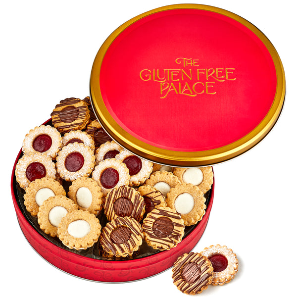 Gluten Free Palace Gluten Free Linzer Tart Shortbread Cookies Tin