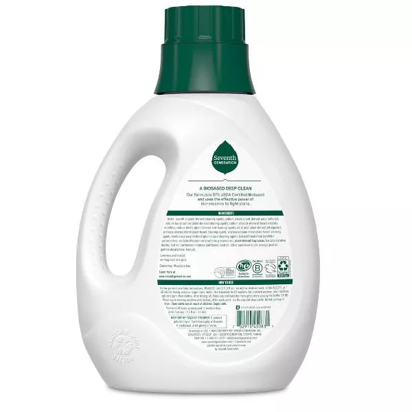 Seventh Generation Natural Laundry Detergent, Fresh Citrus Breeze [Case of 4] - 2