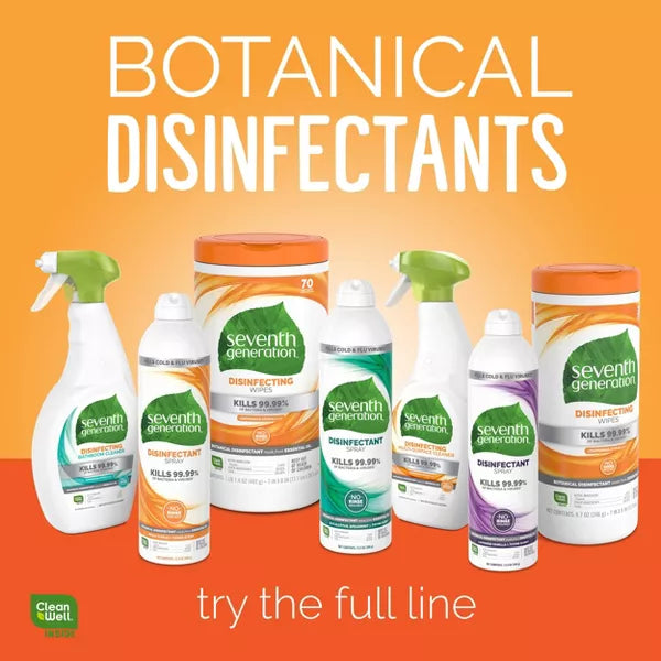 Seventh Generation Disinfecting Wipes - Lemongrass Citrus - 6