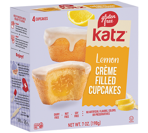 Katz Creme Filled Cupcakes, Lemon