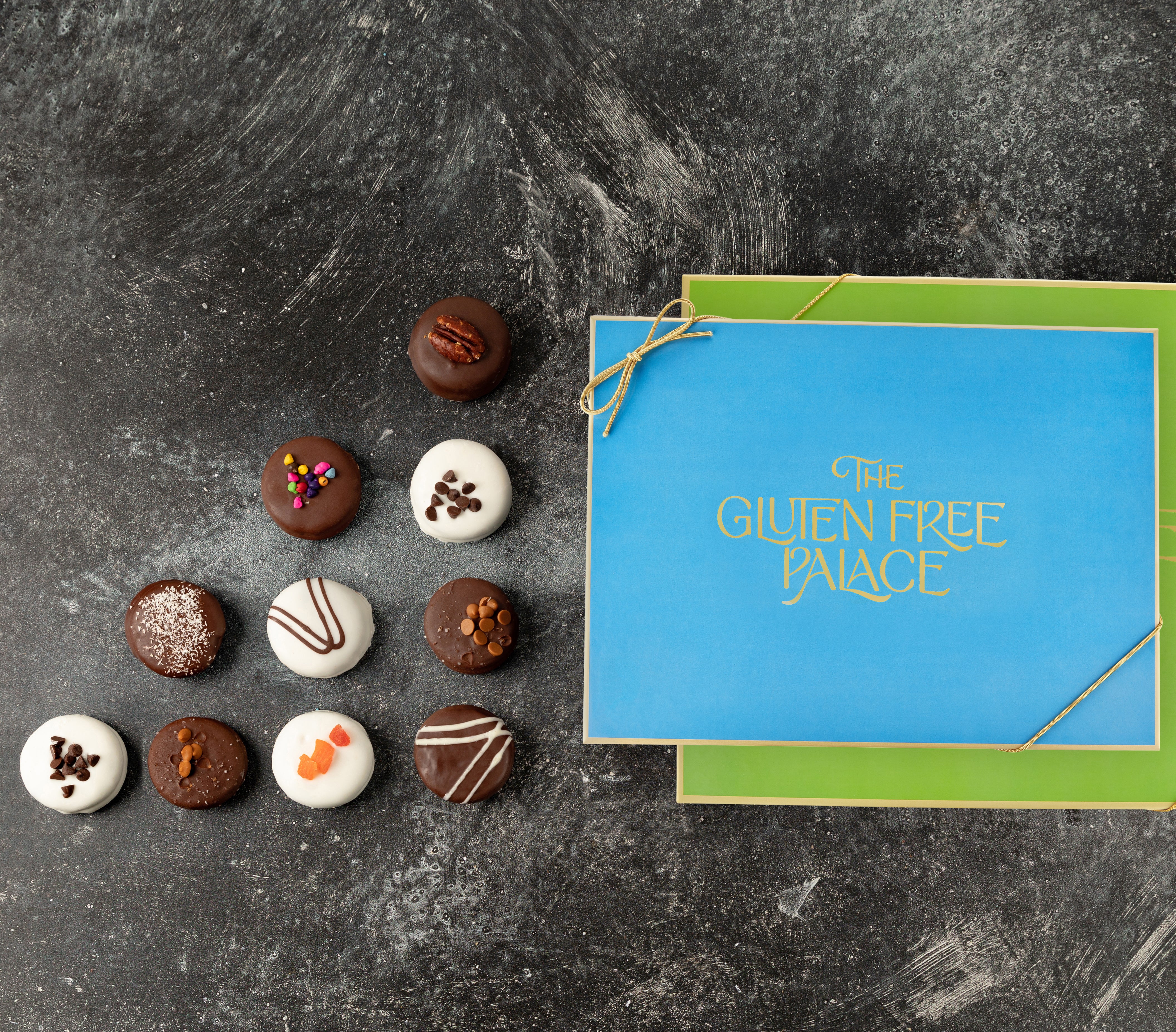 Gluten Free Chocolate Covered Cookies Gift Basket- 12 count