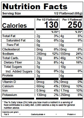 O'Doughs Flatbreads, Original - 3
