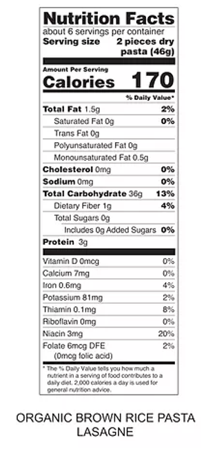 Tinkyada Organic Brown Rice Pasta, Lasagne, 10 Ounce - 4