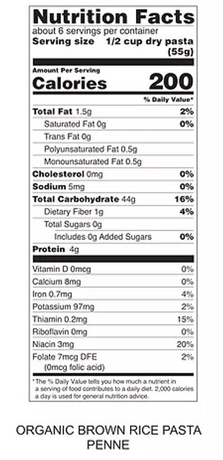 Tinkyada Organic Brown Rice Pasta, Penne, 12 Ounce - 5