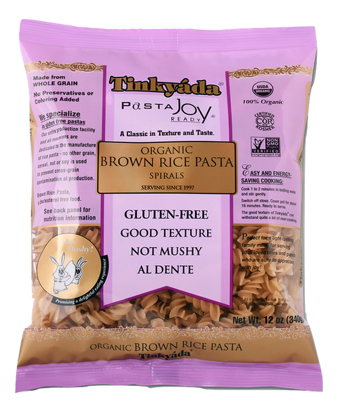 Tinkyada ORGANIC  Brown Rice Pasta SPIRALS