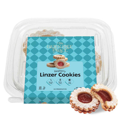 Gluten Free Palace Raspberry Linzer Cookies