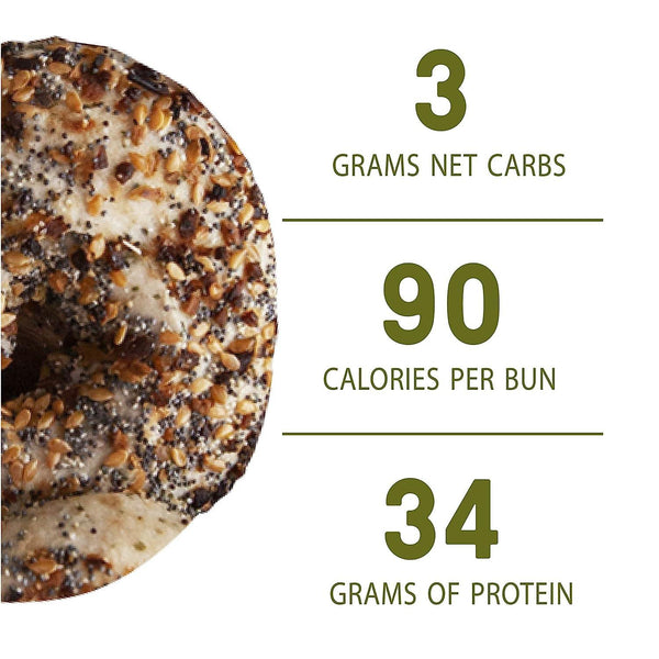 Carbonaut Gluten Free Seeded Herb and Garlic Bagels - 4