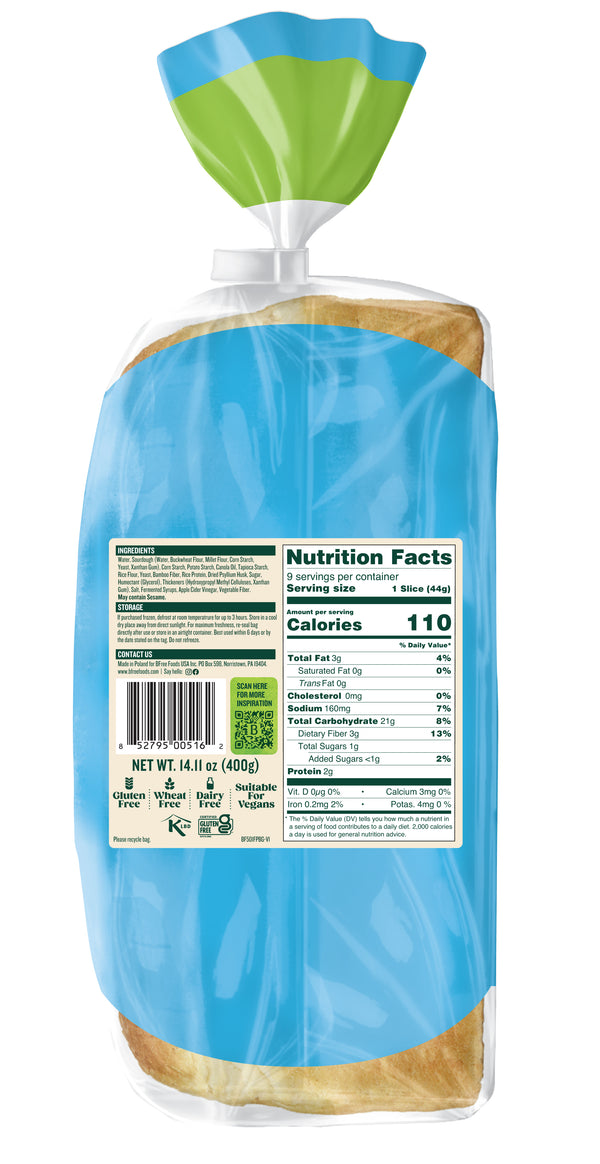 BFree Soft White Sandwich Bread Loaf - 2