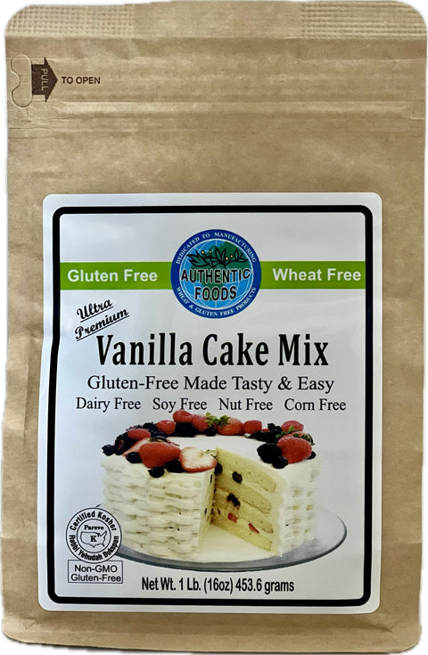 Authentic Foods Vanilla Cake Mix 2 Pack