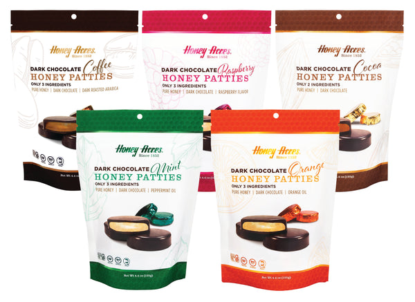 Honey Acres Dark Chocolate MINT Chocolate Truffles Honey Patties - 5