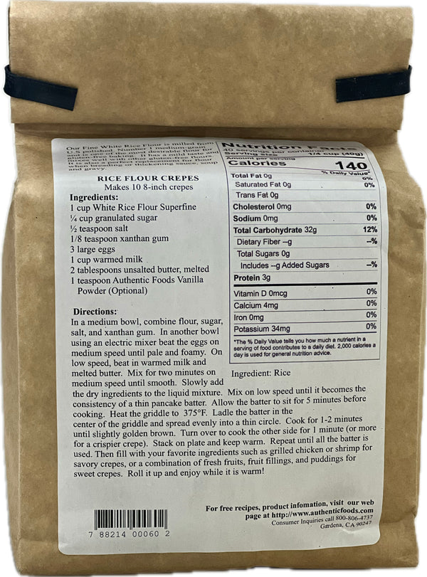 Authentic Foods Superfine White Rice Flour - 4