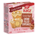 Katz Creme Filled Cupcakes, Caramel Apple - 1