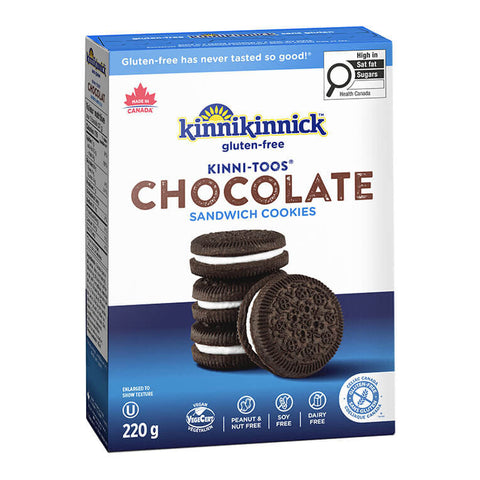 Kinnikinnick KinniToos Chocolate  Sandwich Cookies