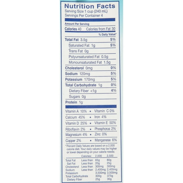 Almond Breeze Almond Coconut Blend, Original Unsweetened (12 Pack) - 2