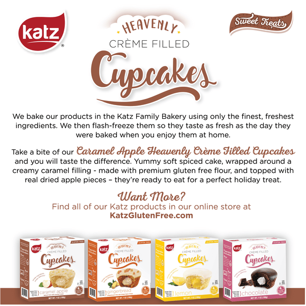 Katz Creme Filled Cupcakes, Caramel Apple - 5