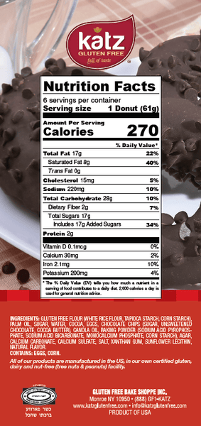 Katz Gluten Free Triple Chocolate Donuts - 5