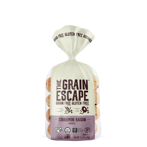 The Grain Escape Cinnamon Raisin Bagels