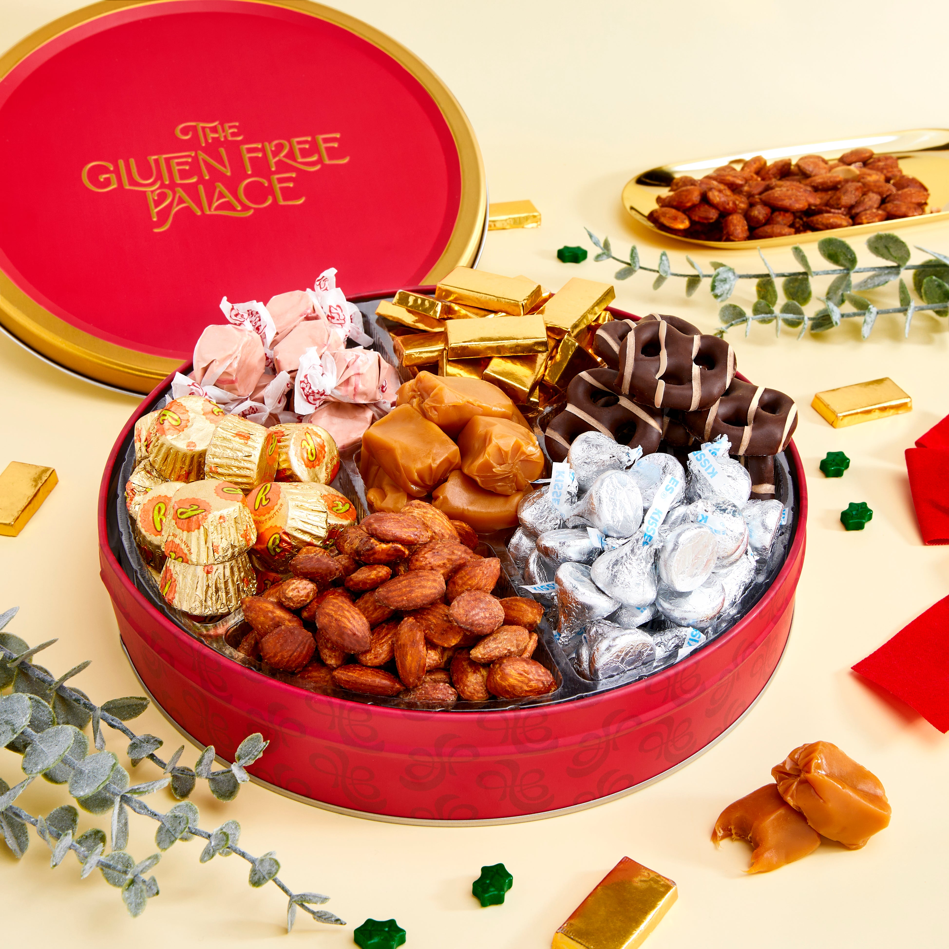 Gluten Free Palace Gluten Free Chocolate, Candy, Nuts Gift Tin