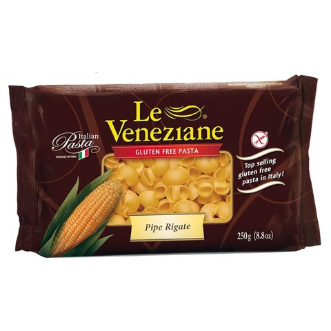 Le Veneziane Corn Pasta Pipe Rigate
